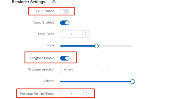Software screenshot guide: How to set interval ringing